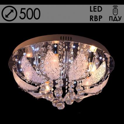 Люстра 55732/500 CR хром 5х40W E14 LED-RBP ПДУ d500, 24